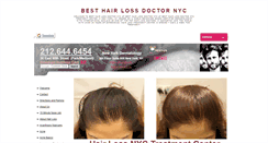 Desktop Screenshot of besthairlossdoctornyc.org